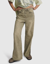 Load image into Gallery viewer, Billie Mid Waist Long Rise Straight Leg Denim Jeans - Burnt Khaki