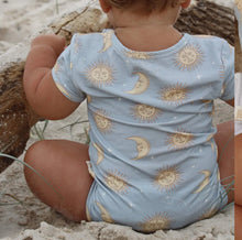 Load image into Gallery viewer, Celestial Short Sleeved Onesie - Blue