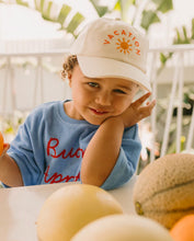 Load image into Gallery viewer, Buon Appetito Mid Sleeve Tee - Terry Towel Pool Blue