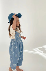Bowie Overall - Cali Print Denim