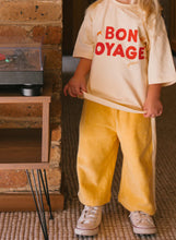 Load image into Gallery viewer, Bon Voyage Mid Sleeve Tee - Vanilla Parfait