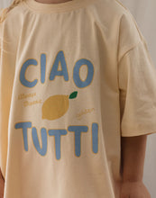 Load image into Gallery viewer, Ciao Tutti Limone Mid Sleeve Tee - Vanilla Parfait