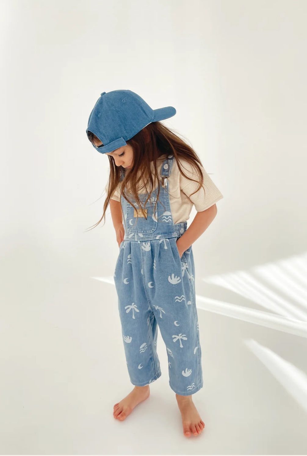 Bowie Overall - Cali Print Denim