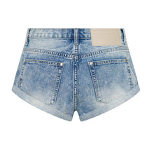 Load image into Gallery viewer, Bandits Low Waist Denim Shorts - Sunset Blue