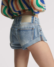 Load image into Gallery viewer, Bandits Low Waist Denim Shorts - Blue Summer