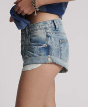 Load image into Gallery viewer, Bandits Low Waist Denim Shorts - Sunset Blue