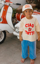 Load image into Gallery viewer, Ciao Tutti Relaxed Pants Terry Towel - Pool Blue