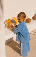 Load image into Gallery viewer, Ciao Tutti Relaxed Pants Terry Towel - Pool Blue