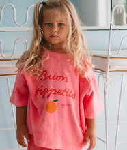 Load image into Gallery viewer, Buon Appetito Mid Sleeve Tee Terry Towel - Meringue Pink