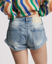 Load image into Gallery viewer, Bandits Low Waist Denim Shorts - Blue Summer