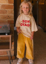 Load image into Gallery viewer, Bon Voyage Mid Sleeve Tee - Vanilla Parfait