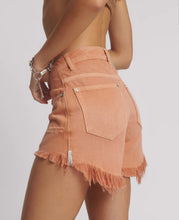 Load image into Gallery viewer, Bonitas High Waist Denim Shorts - Malta Orange