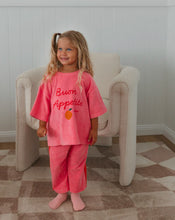Load image into Gallery viewer, Buon Appetito Mid Sleeve Tee Terry Towel - Meringue Pink