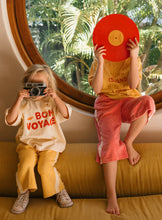 Load image into Gallery viewer, Bon Voyage Mid Sleeve Tee - Vanilla Parfait