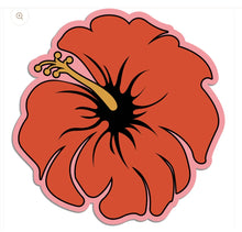 Load image into Gallery viewer, Hibiscus Pink Sticker