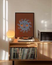 Load image into Gallery viewer, Sun Face Cerulean Blue