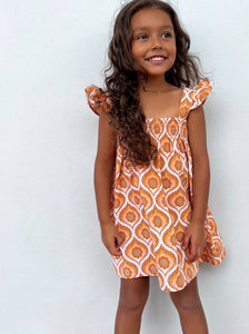 India Dress - Retro Flower Power