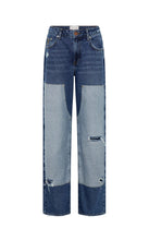 Load image into Gallery viewer, Jackson Mid Waist Wide Leg Denim Jeans - Blue Thunder