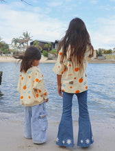 Load image into Gallery viewer, Farm Fresh Yardage Mid Sleeve Tee - Vanilla Parfait