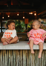 Load image into Gallery viewer, Pizza Mid Sleeve Tee - Meringue Pink