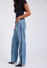 Load image into Gallery viewer, Low Riders Low Waist Wide Leg Zipped Denim Jeans - Pretty Blue