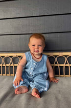 Load image into Gallery viewer, Ozzie Overall - Side Stripe Blue