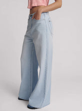 Load image into Gallery viewer, Love Machines Mid Waist Super Wide Leg Denim Jeans - Blue Heart