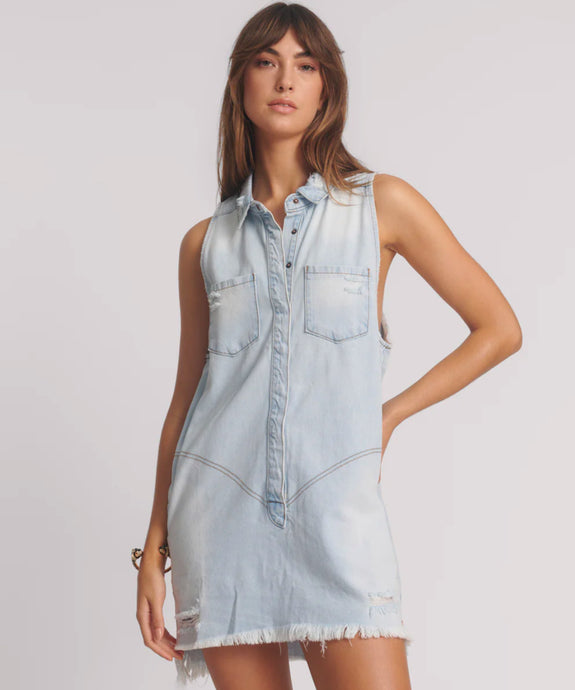 Braxton Mini Denim Dress - Casanova