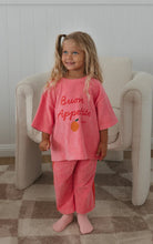 Load image into Gallery viewer, Strawberry Cake Wide Leg Pants Terry Towel - Meringue Pink / Napoli