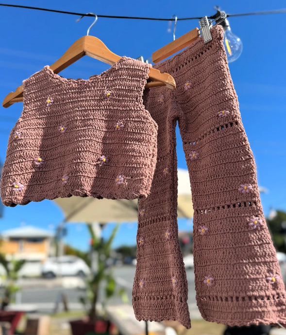 Vest/Flares Crochet Set