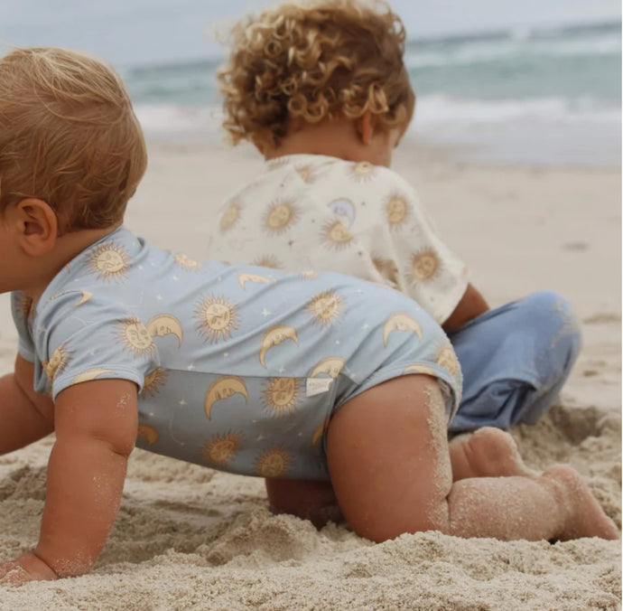 Celestial Short Sleeved Onesie - Blue