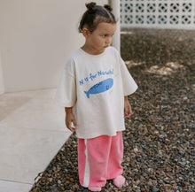 Load image into Gallery viewer, Narwhal Mid Sleeve Tee - Buttercream