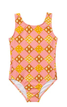Load image into Gallery viewer, Vintage Patchwork Swimsuit -  Coral (Pre-Order)