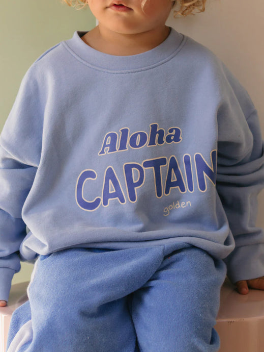 Aloha Captain Sweater - Sea Blue