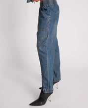 Load image into Gallery viewer, USED BLUE DENIM FLIGHT PANTS