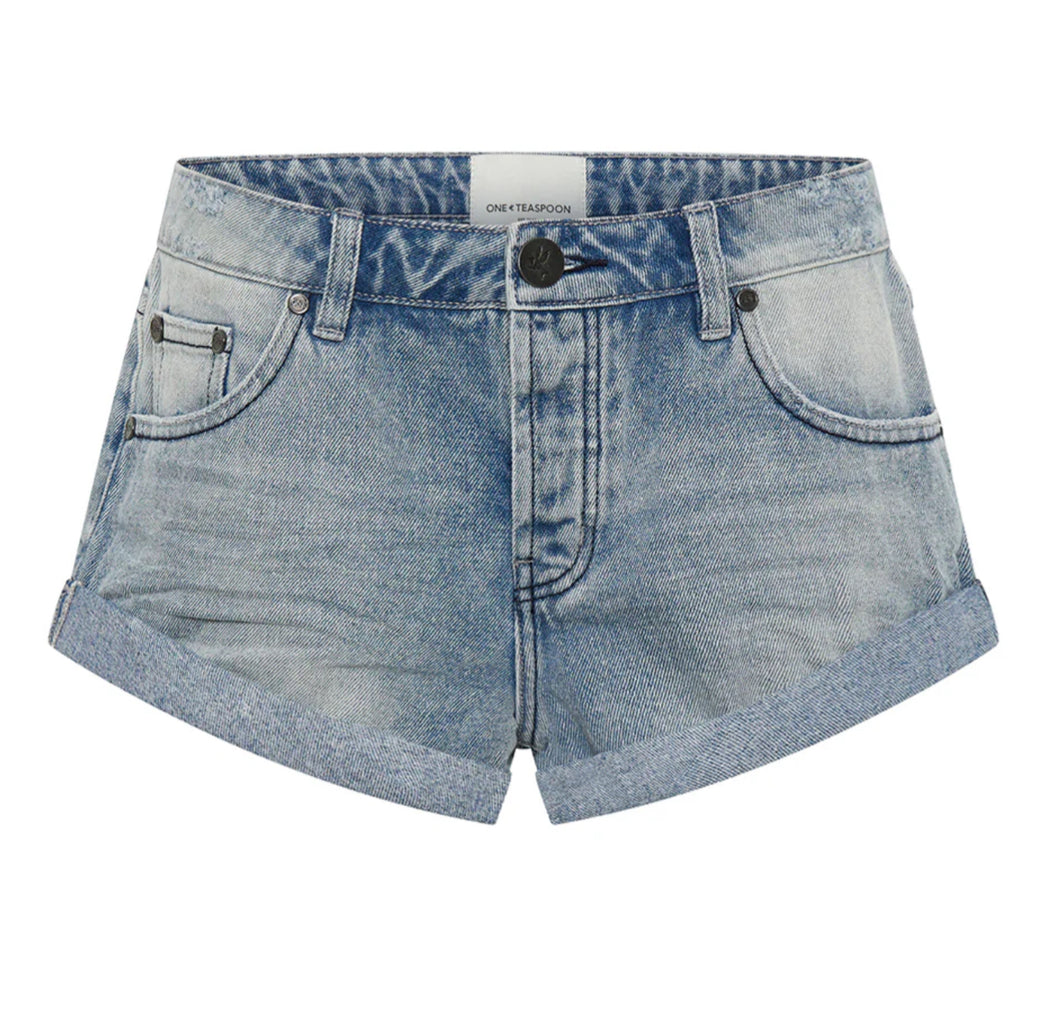 Bandits Low Waist Denim Shorts - Salty Dog