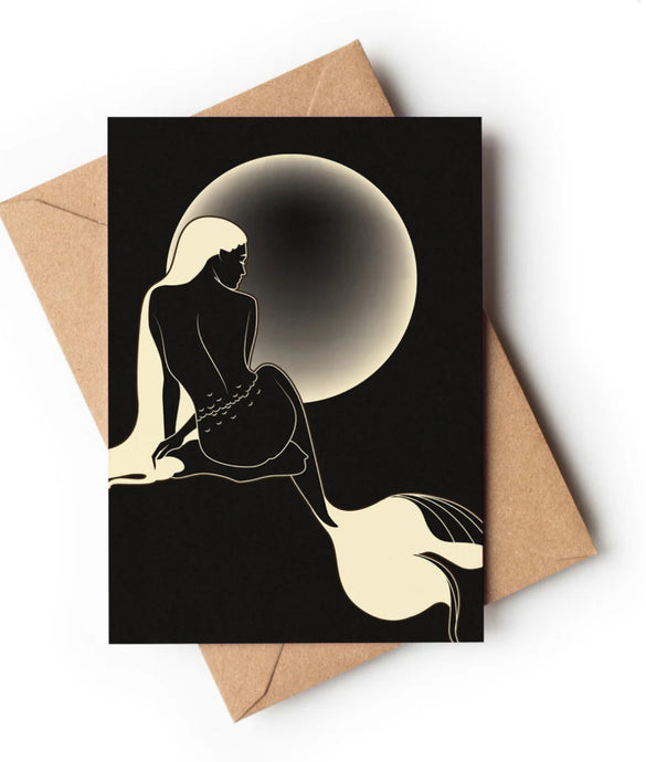 Mermaid Moon Greeting Card