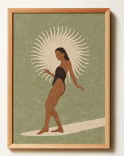 Load image into Gallery viewer, Sun Glider Sage Surfer Art Print