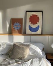 Load image into Gallery viewer, Sun Face Cerulean Blue