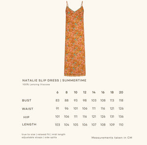 Natalie Slip Dress - Summertime