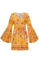 Load image into Gallery viewer, Jupiter Mini Dress - Old Gold