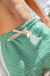 Green Stripe Shorts