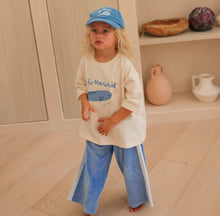 Load image into Gallery viewer, Narwhal Mid Sleeve Tee - Buttercream