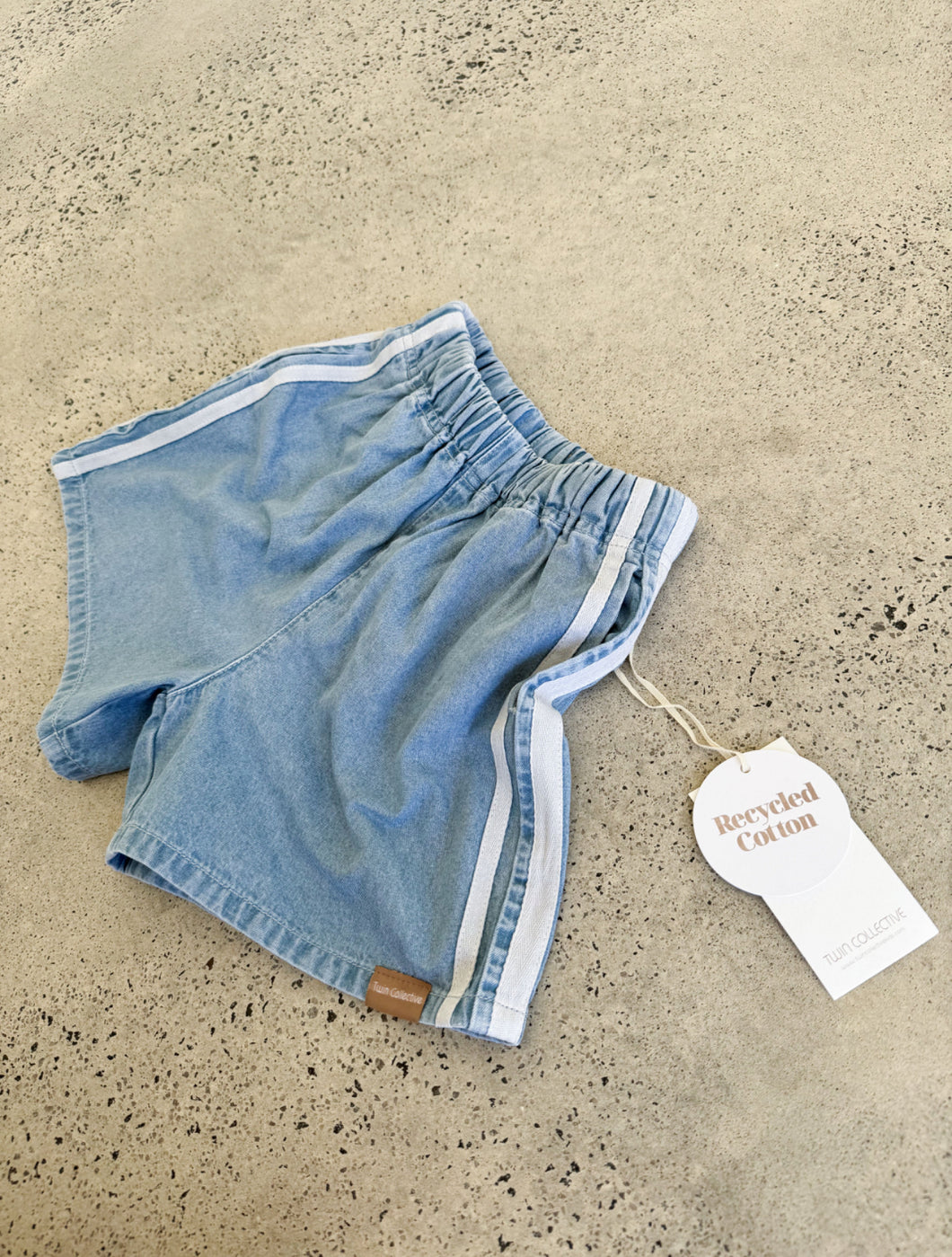 Tricky Track Short - Side Stripe Blue