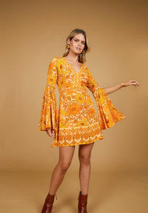 Jupiter Mini Dress - Old Gold