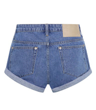 Load image into Gallery viewer, Bandits Low Waist Denim Shorts - Blu Estate