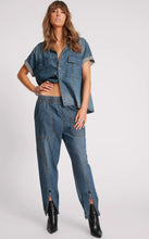 Load image into Gallery viewer, USED BLUE DENIM FLIGHT PANTS