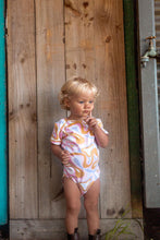 Load image into Gallery viewer, Zimi Sleep Suit - Retro Warp - Bubblegum (Pre-Order)