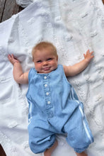 Load image into Gallery viewer, Ozzie Overall - Side Stripe Blue