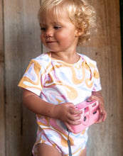 Load image into Gallery viewer, Zimi Sleep Suit - Retro Warp - Bubblegum (Pre-Order)
